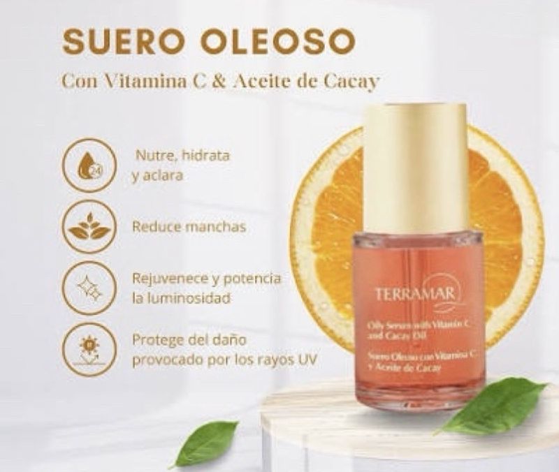 SUERO OLEOSO CON VITAMINA C Y ACEITE DE CACAY