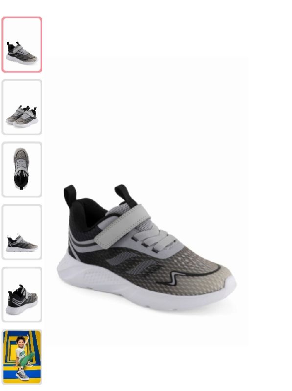 TENIS GRIS Y NEGRO