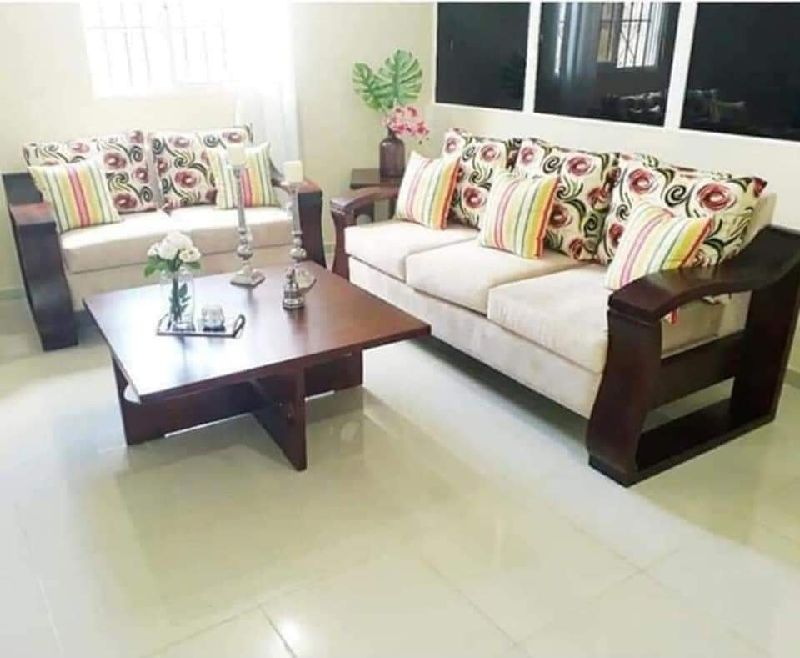 Mueble JUEGO DE SALA 3+2 EN CAOBA