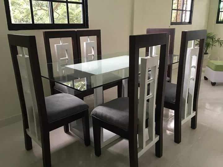 Comedor de 6 Sillas tope de cristal