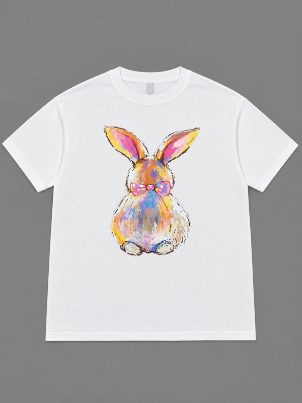 Camiseta conejo blanco