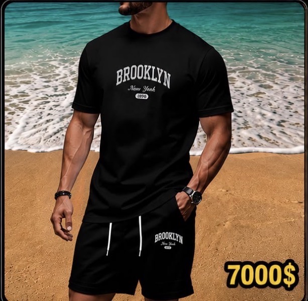 Conjunto estampado BROOKLYN negro