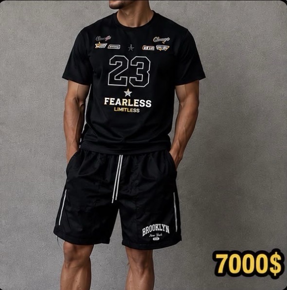 Conjunto estampado, 23 negro
