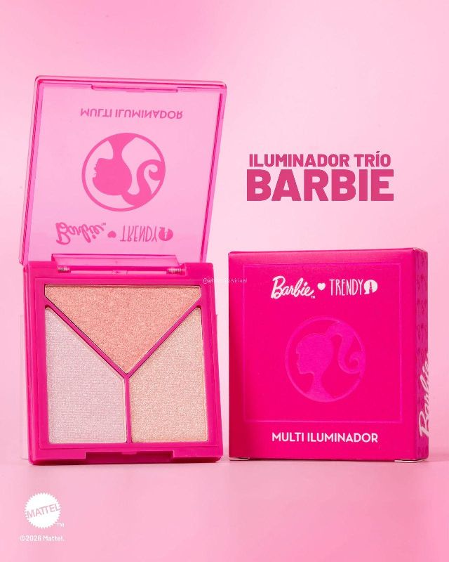 Iluminador triple Barbie