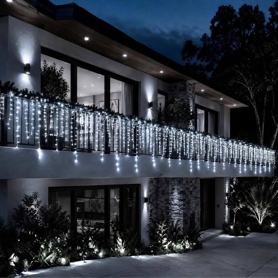 1500 LED Cascada Blanca