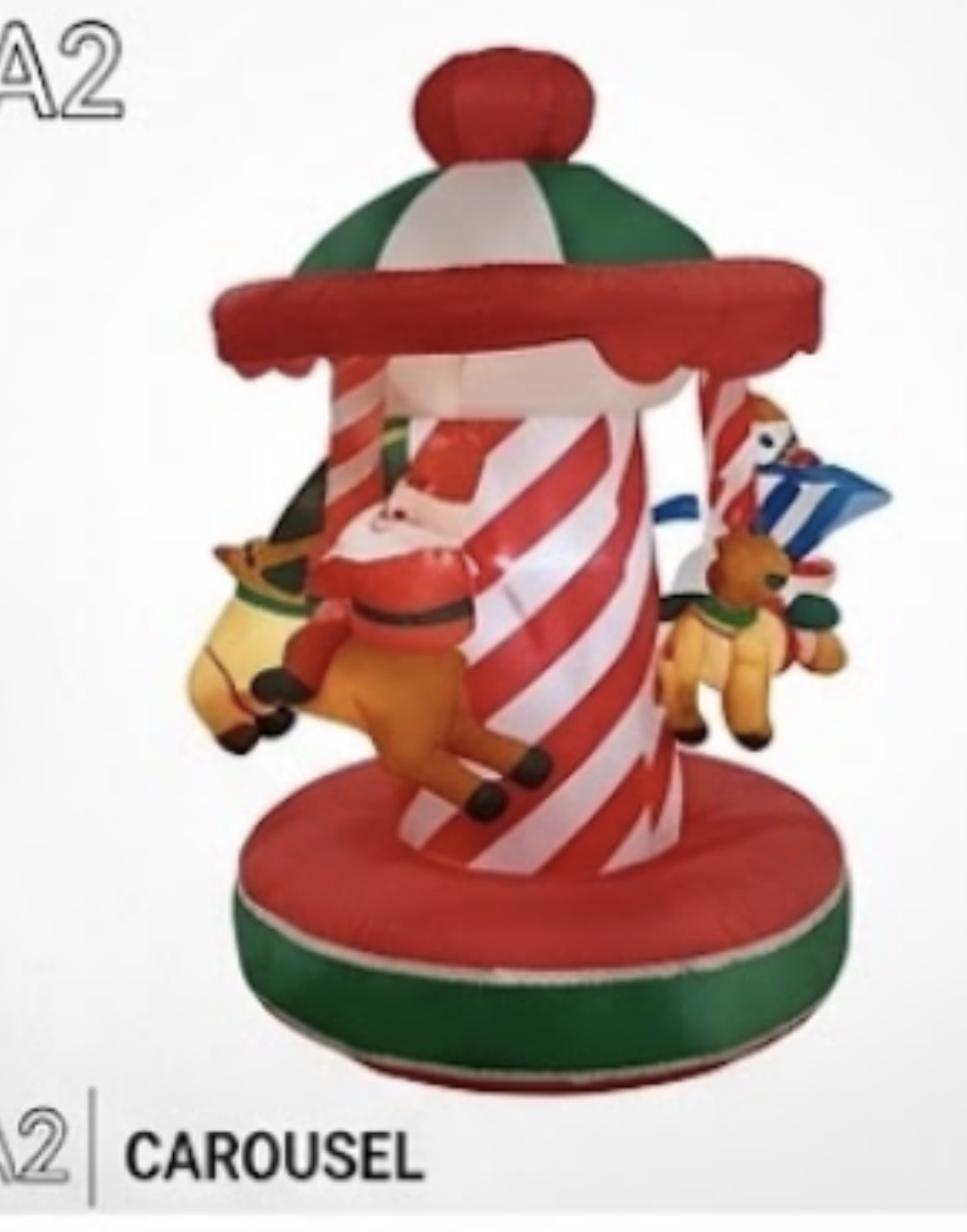 Inflable Navideño Carrusel 2.1m