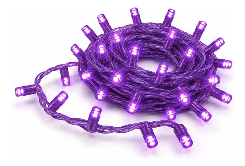 Serie Led Morado 50 Luces 2.5m