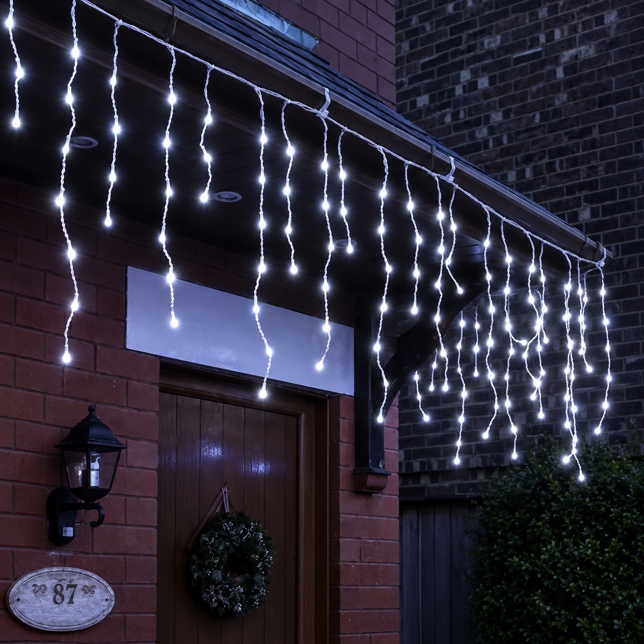 600 LED Cascada Blanca