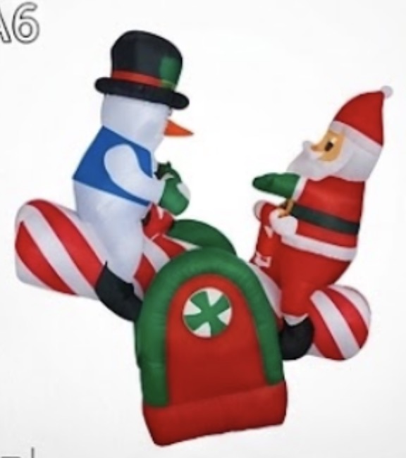 Inflable Navideño Sube y Baja 1.6m