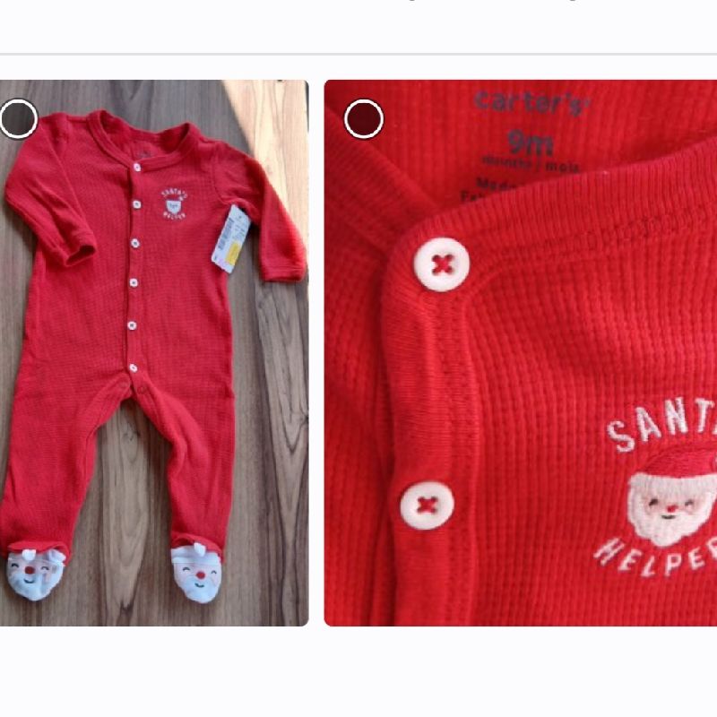 Carter's Mameluco 9 meses 🎅