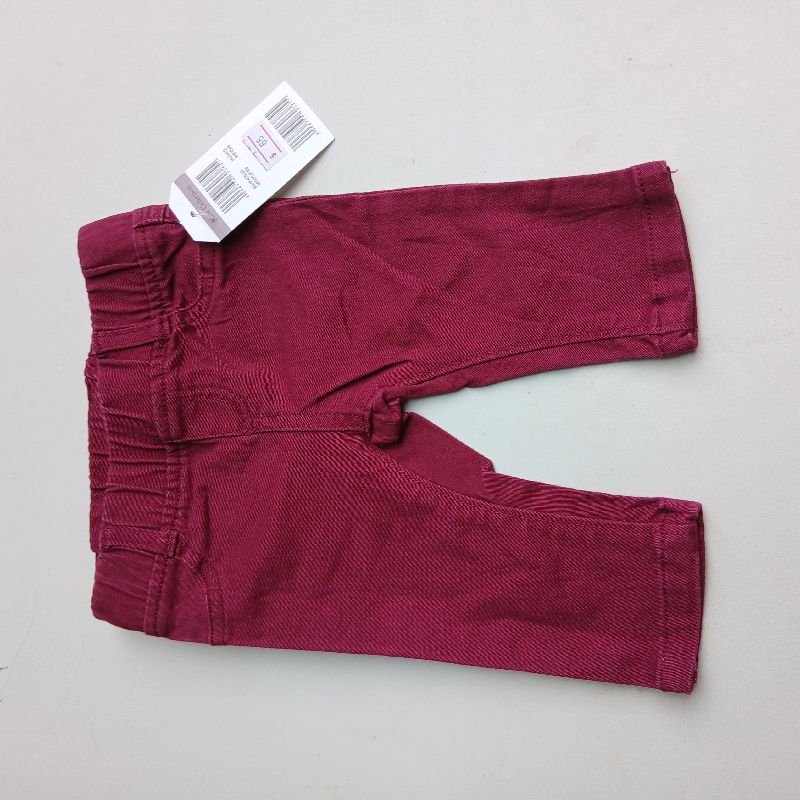 Pantalón gabardina 0-3 meses 🍷