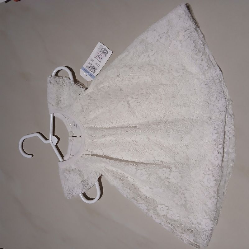 Vestido de encaje blanco 9 meses