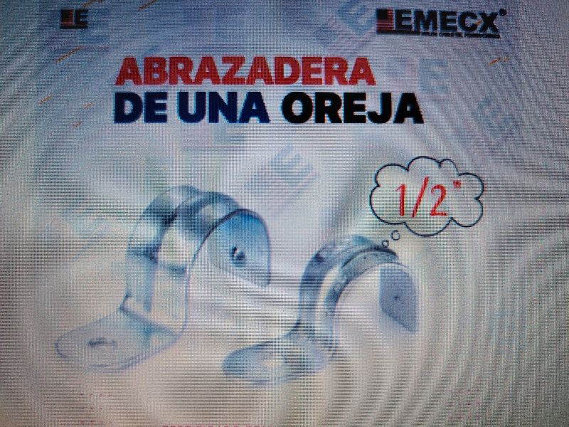 Abrazadera de 1/2 de 1 oreja
