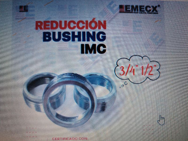 Reducción Bushing de 3/4 a 1/2
