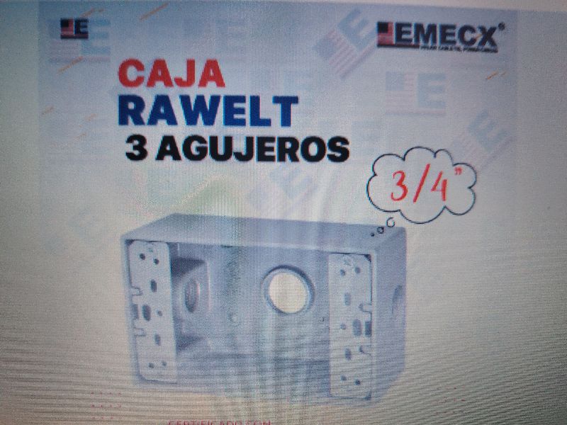 Caja rawelt de 3/4
