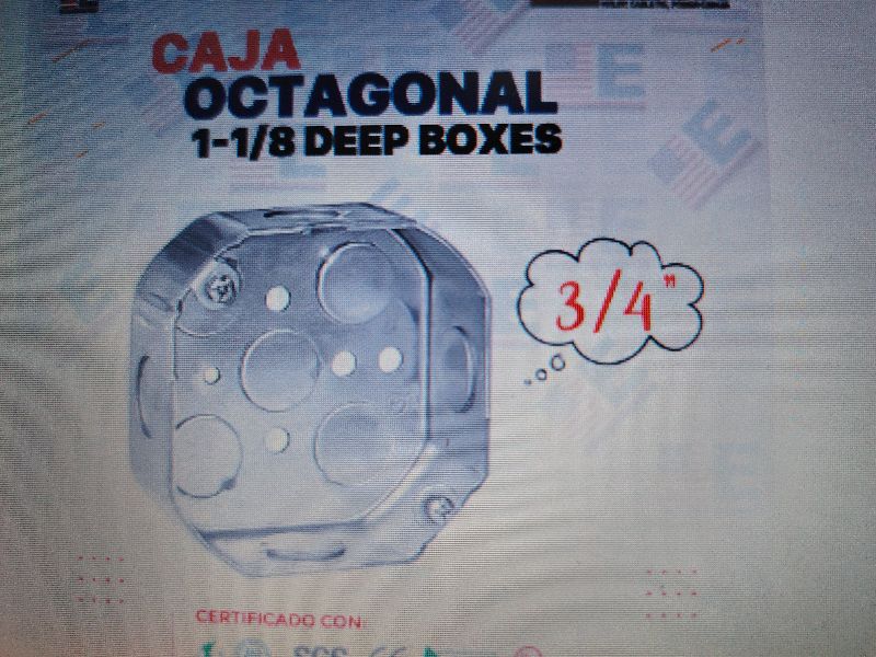 Caja Octágonal de 3/4