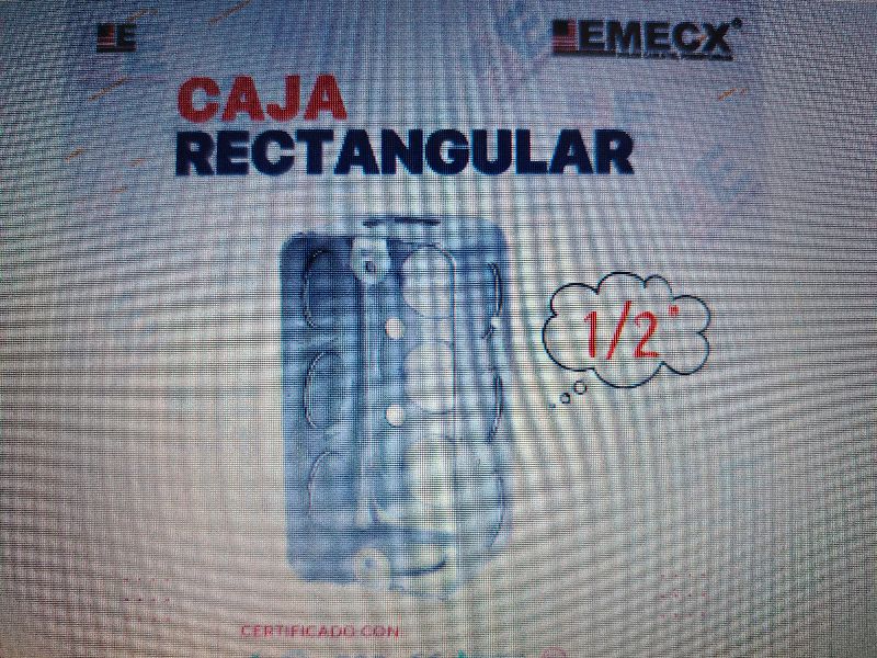 Caja rectangular de 1/2