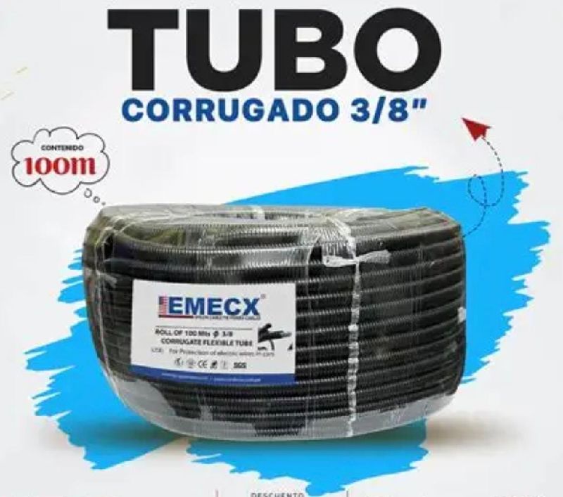 CORRUGADO DE 3/8 NEGRO