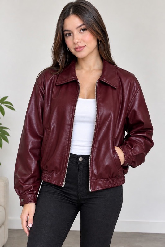 Boomber jacket cherry