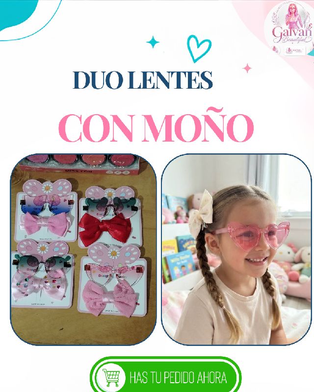 lentes con moño