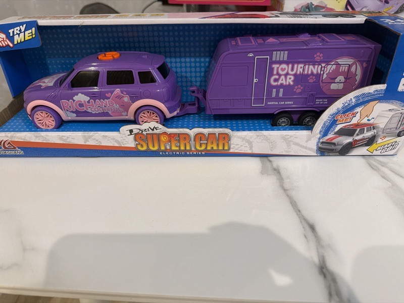 super car carro tráiler Niñas