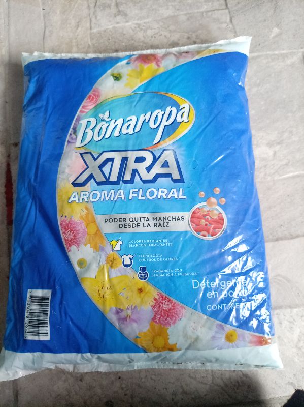 Detergente en polvo floral