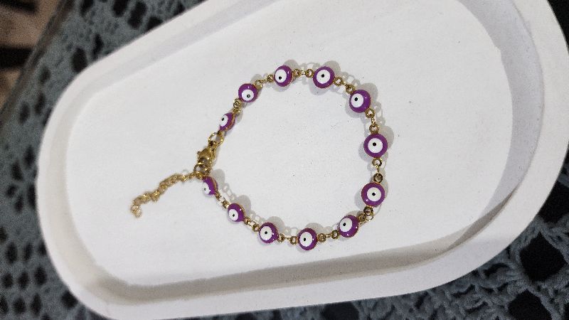 Pulsera ojo turco púrpura