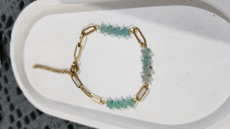 Pulsera estrellas amazonita