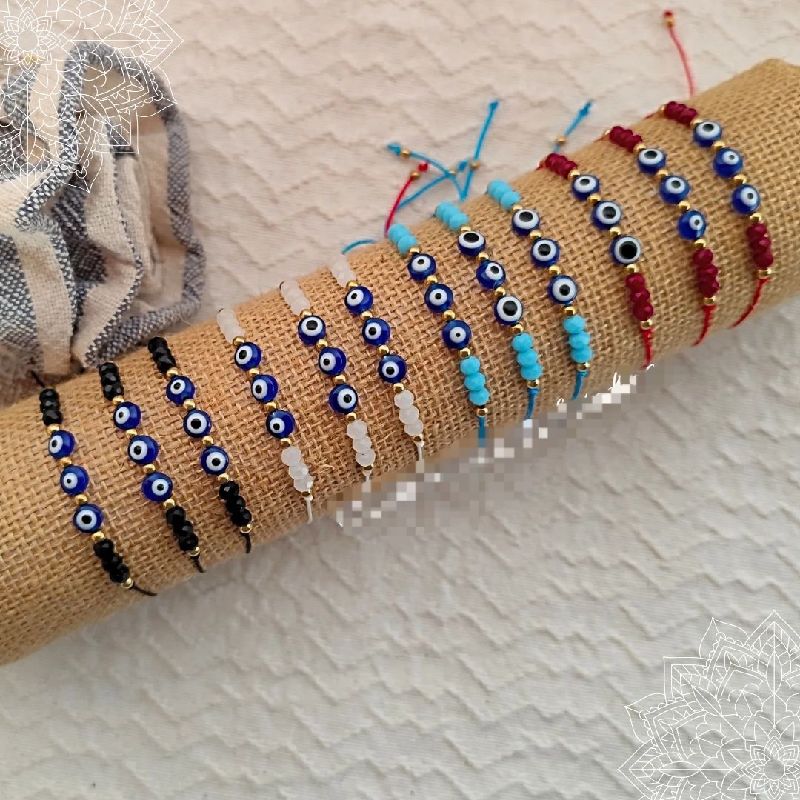 Pulsera cristal de roca colores