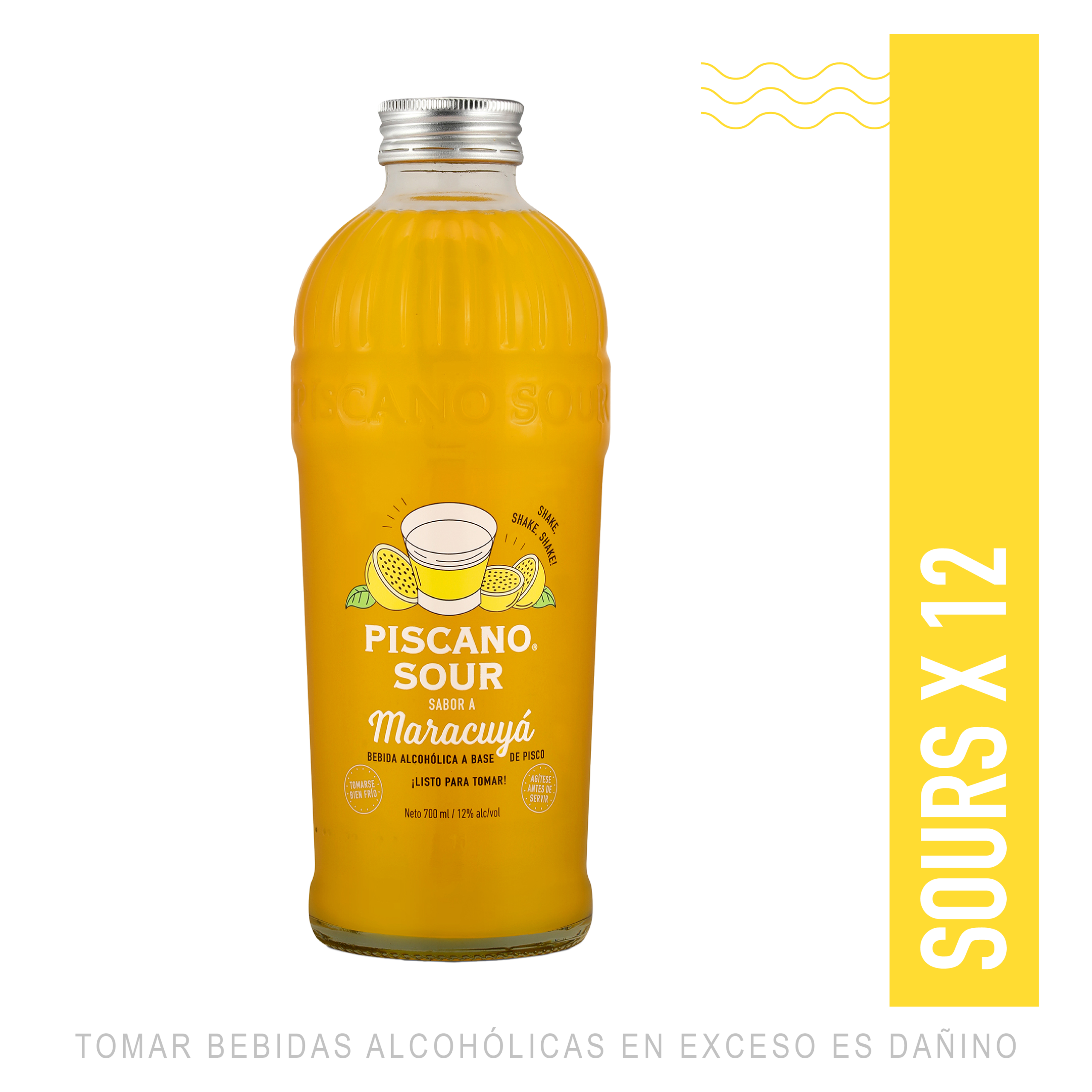 Piscano Sour sabor Maracuyá 700ml