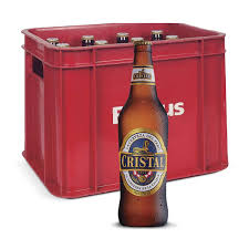caja de cerveza cristal