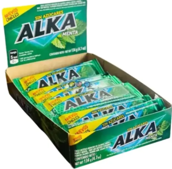 chicle alka menta x20un.