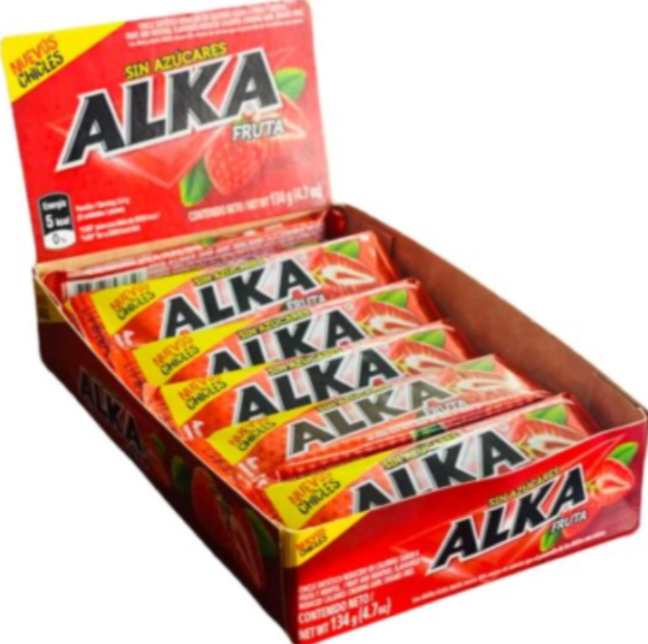 chicle alka fruta.x20un.