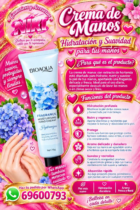 CREMA DE MANOS DE BIOAQUA
