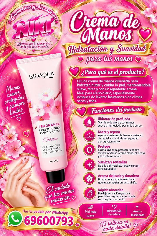 CREMA DE MANOS DE BIOAQUA