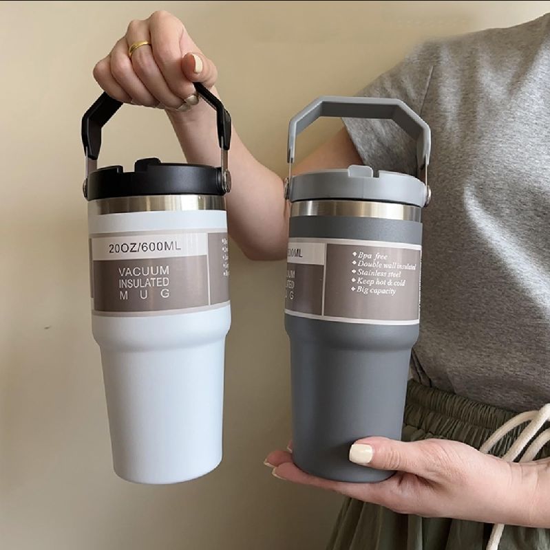 Vaso Térmico 890ml (30oz) de Acero Inoxidable con Bombilla y Tapa – Frío/Calor.