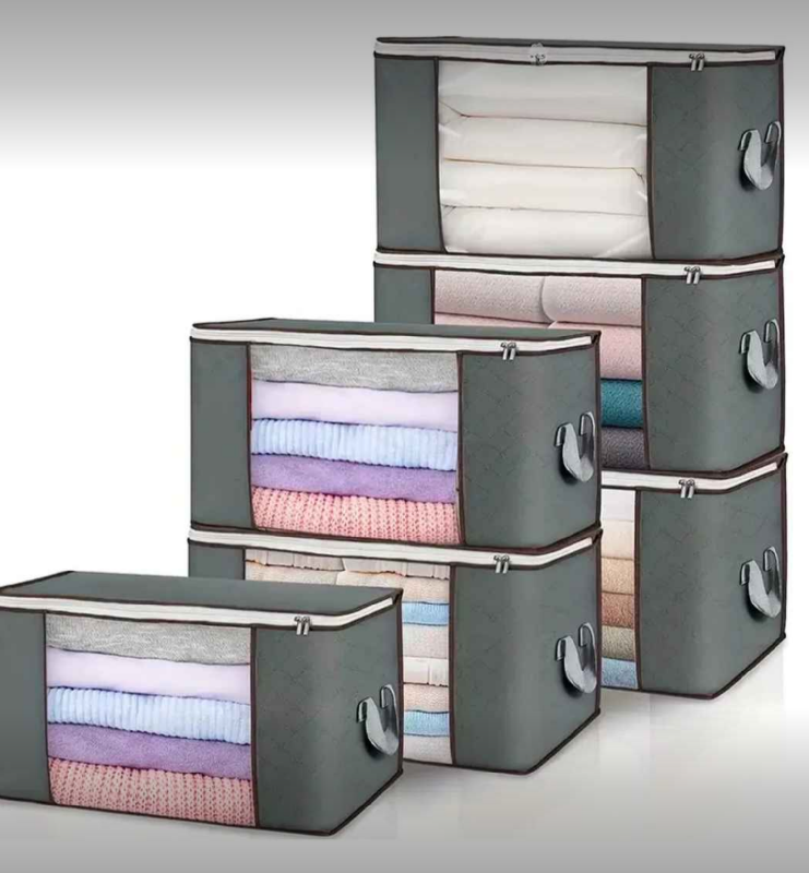 Pack x2 Bolsas Organizadoras de Ropa con Cierre – Grandes, Plegables y Resistentes