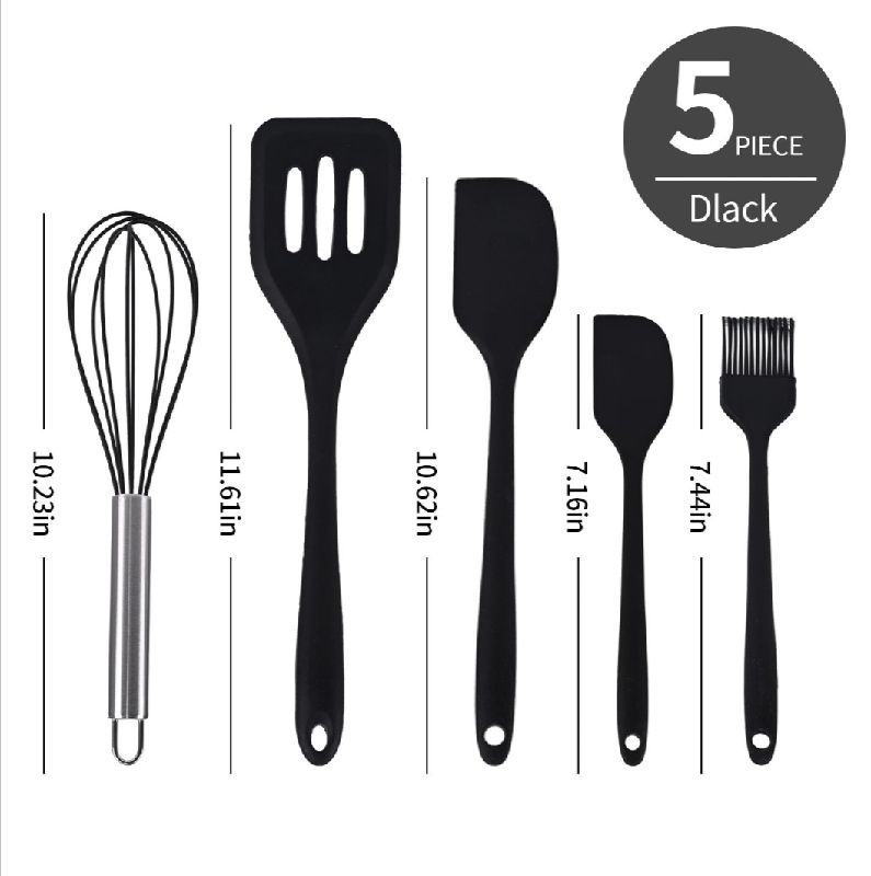 Set de Utensilios de Cocina de Silicona x5