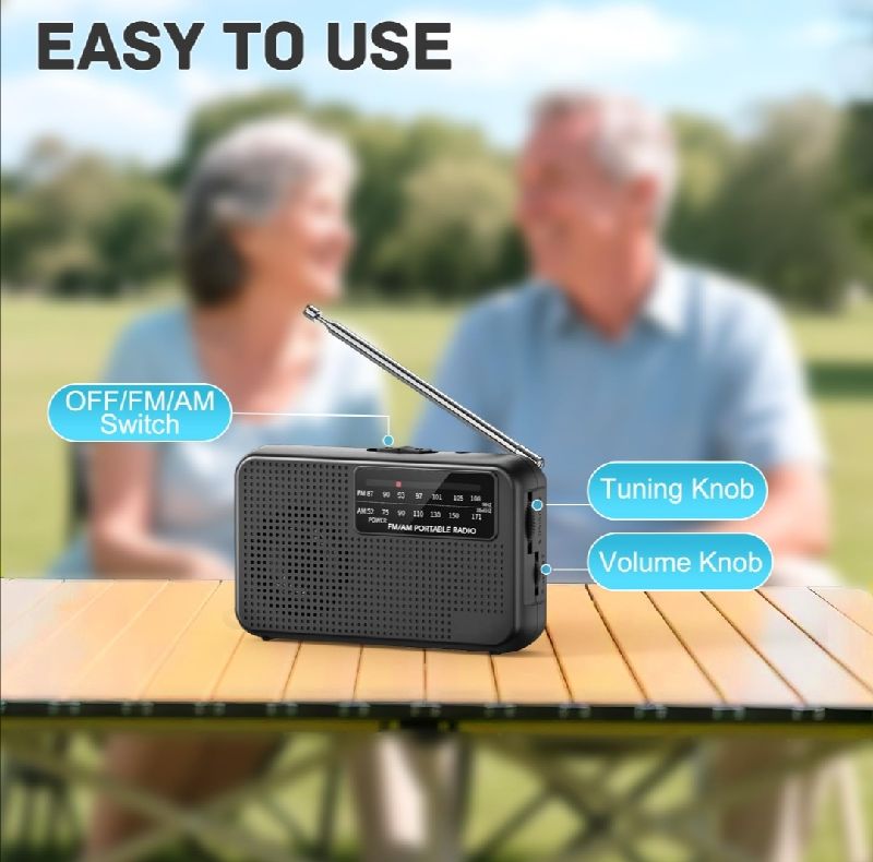 MiniRadio Portátil AM/FM Compacta
