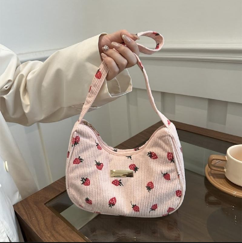 Cartera Shoulder Bag Kawaii Frutillas | Bolso Aesthetic Vintage