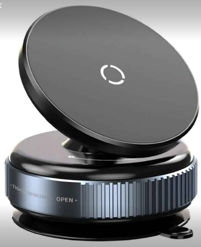 Soporte Magnético para Celular Auto con Ventosa – Fuerte y Ajustable