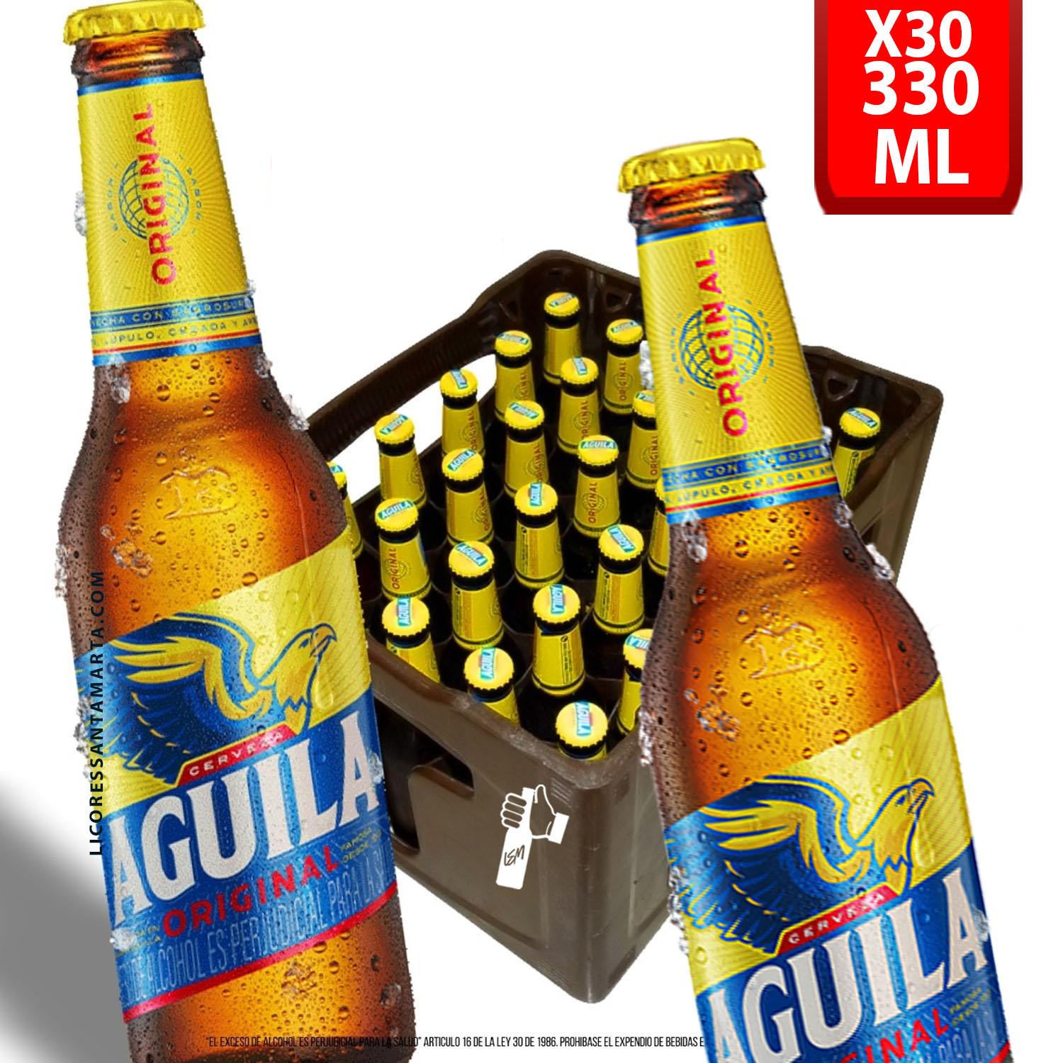 9. CAJA Aguila Negra Botella