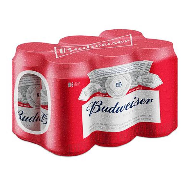 SIX Budweiser Lata