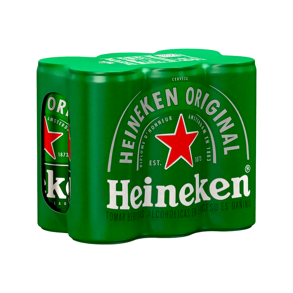 SIX Heineken lata