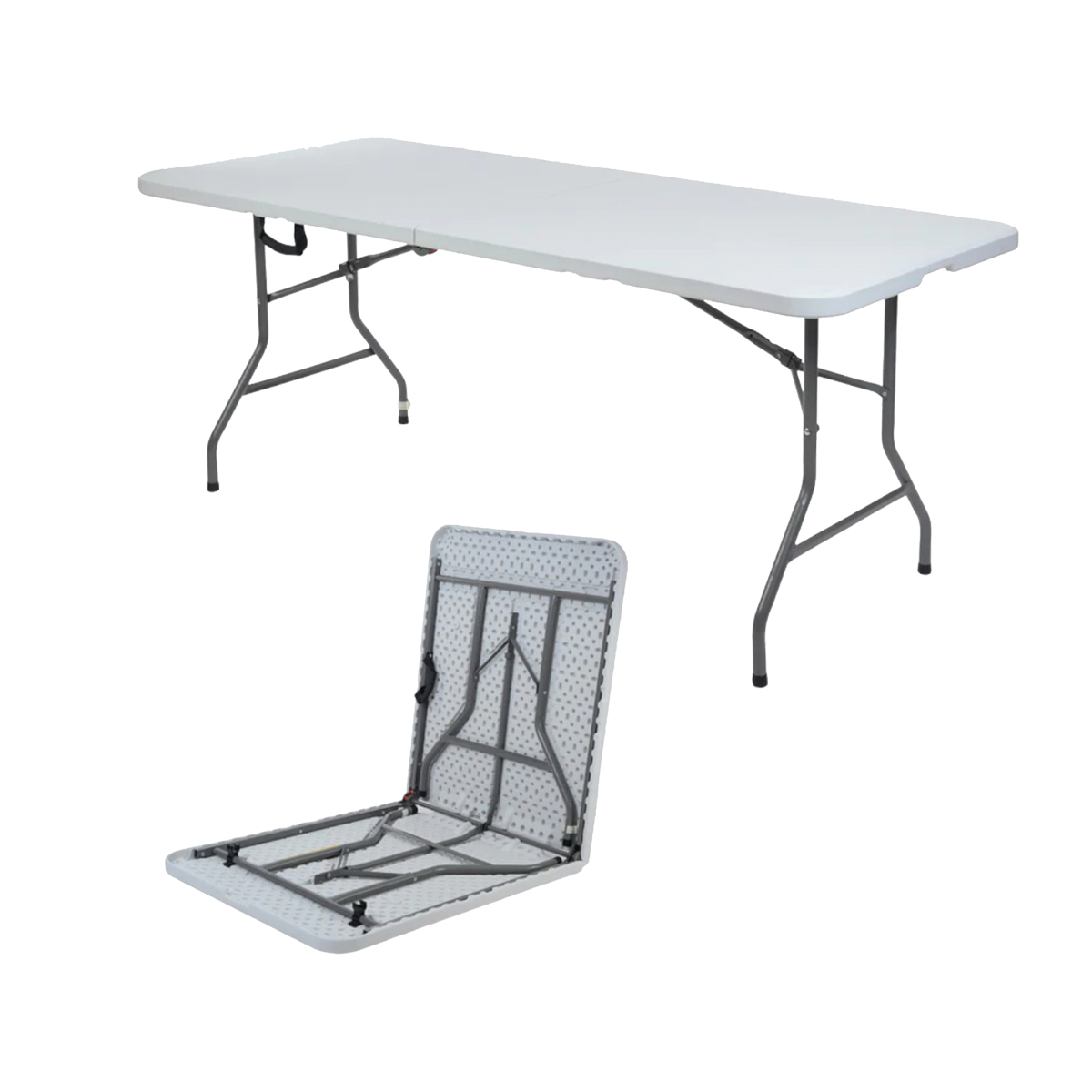 Mesa blanca plegable