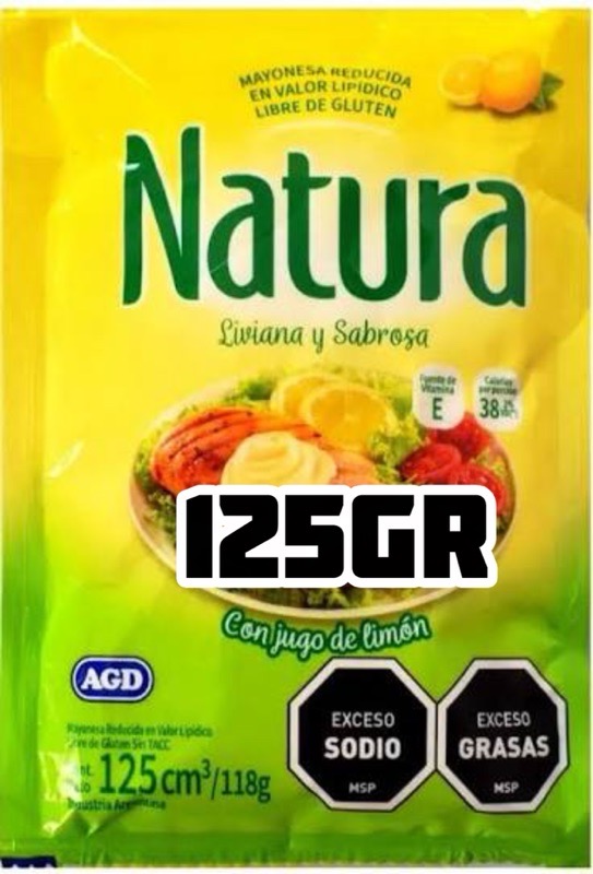 MAYONESA 125gr NATURA
