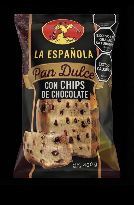 PAN DULCE CON CHIPS DE CHOCOLATES