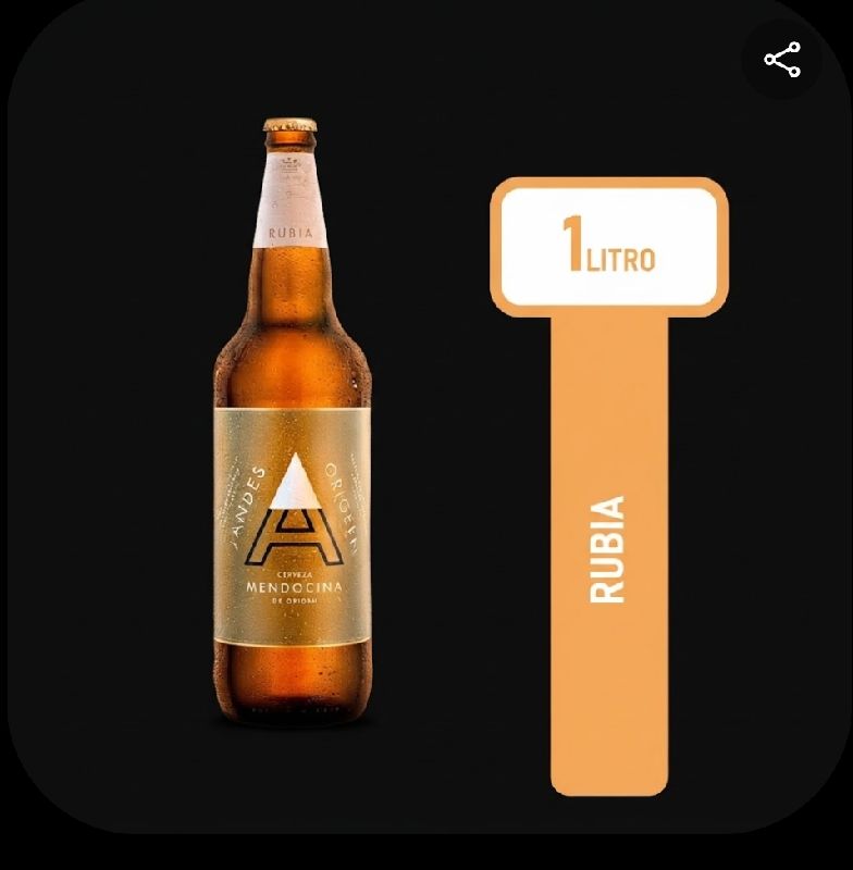 CERVEZA ORÍGEN RUBIA 1L
