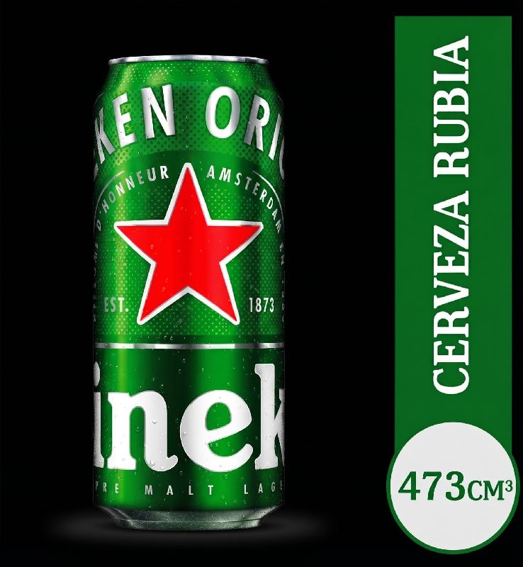 CERVEZA HEINEKEN LATA 473cc