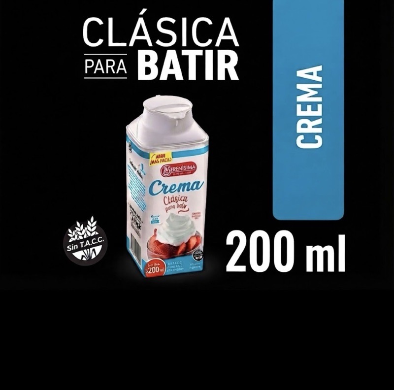 CREMA DE LECHE PARA BATIR X 200